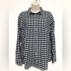 J crew women’s plaid boy shirt